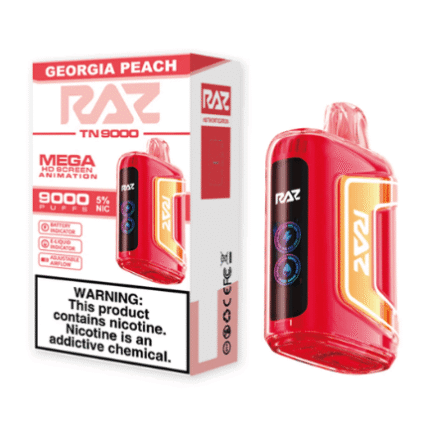 Georgia Peach Flavor RAZ TN9000 Disposable Vape